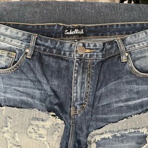Embellish Shorts acid wash